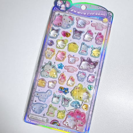【うるちゅるポップシール】  《サンリオキャラクターズ×オバケーヌ》 シール ステッカー