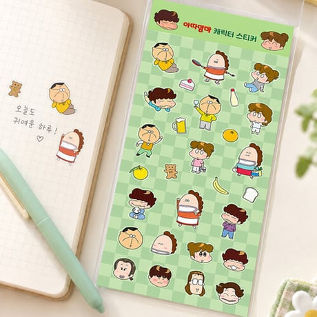 【韓国限定商品/キャラクターステッカー】《あたしンち》 シール ステッカー