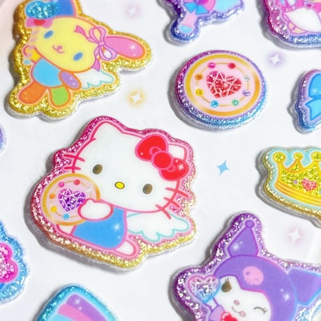 【キラキラマシュマロシール】 《サンリオキャラクターズ》 シール ステッカー