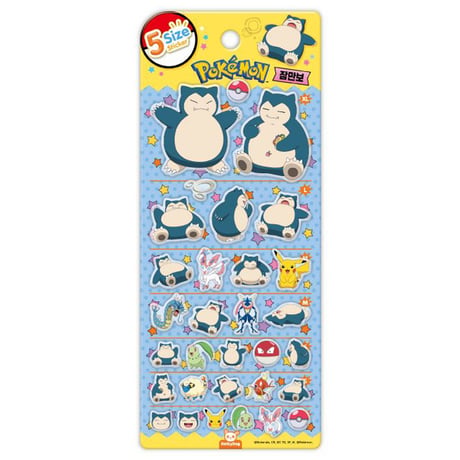 【5sizeステッカー】 韓国限定シール《ポケモン/カビゴン》シール ステッカー