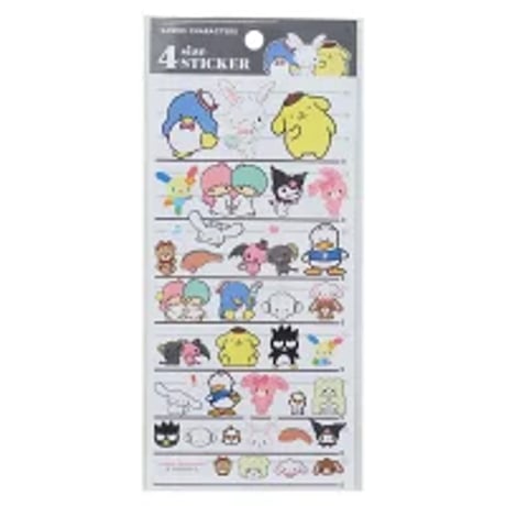 【4サイズステッカー】  《サンリオキャラクターズ》 シール ステッカー