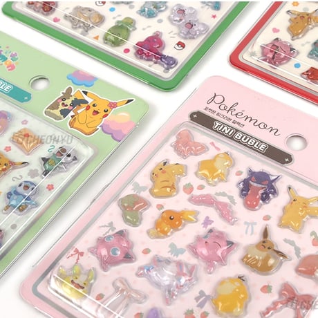 【韓国シール】TINI BUBLE STICKER《ポケットモンスター(ポケモン)》ミニバージョン シール