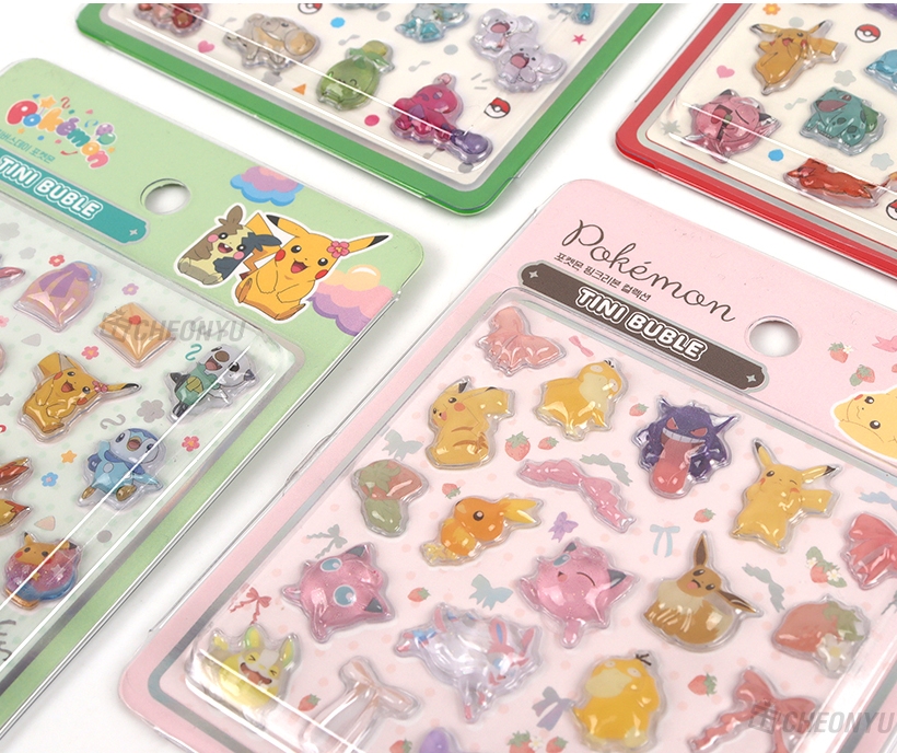 韓国シール】TINI BUBLE STICKER《ポケットモンスター(ポケモン