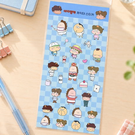 【韓国限定商品/キャラクターステッカー】《あたしンち》 シール ステッカー