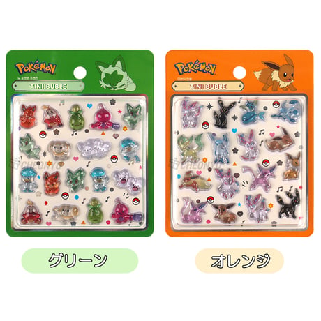 【韓国シール】TINI BUBLE STICKER《ポケットモンスター(ポケモン)》ミニバージョン シール