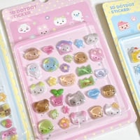 【3D DOTDOT STICKER】《韓国作家MOIITTOI/Pink》 シール ステッカー