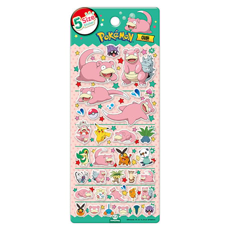 【5sizeステッカー】 韓国限定シール《ポケモン/ヤドン》シール ステッカー