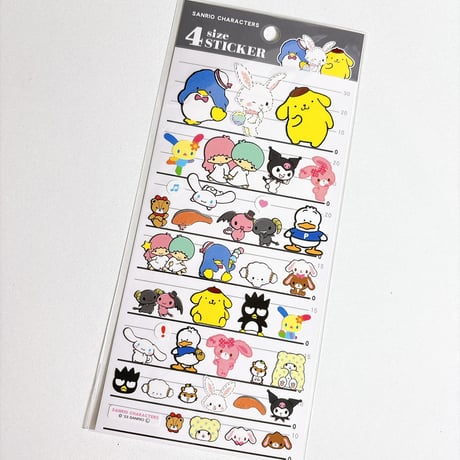 【4サイズステッカー】  《サンリオキャラクターズ》 シール ステッカー