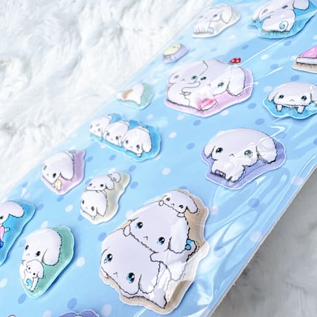 【もっと!ふにふにシール】  《ぶるぶるどっぐ》 クッションシール