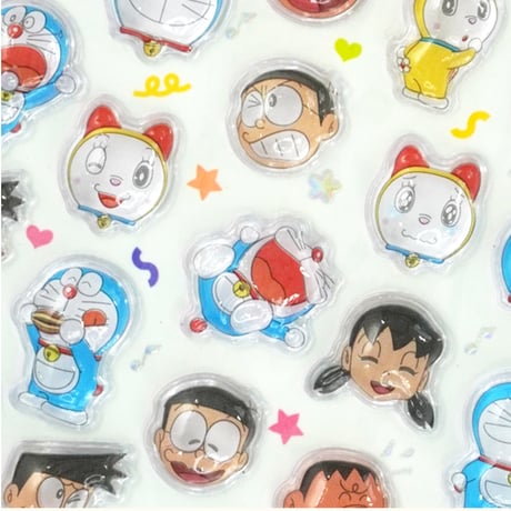 【韓国シール】TINI BUBLE STICKER《ドラえもん》ミニバージョン シール