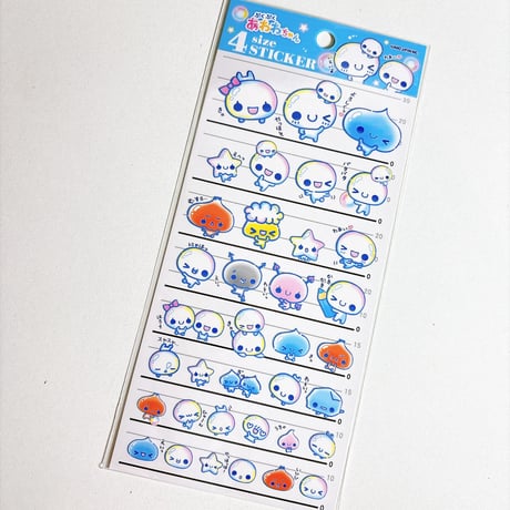 【4サイズステッカー】  《あわわちゃん 》 シール ステッカー