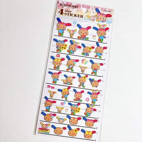 【4サイズステッカー】  《ウサハナ(日焼け)》 シール ステッカー