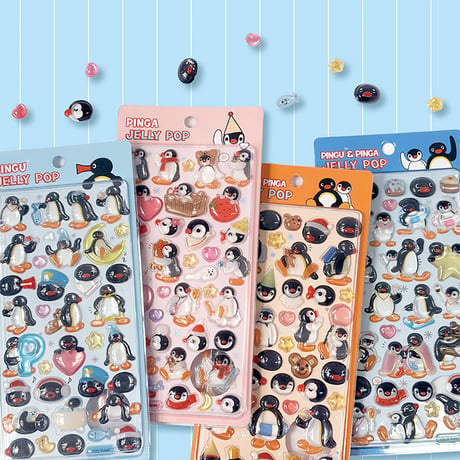 【韓国シール】JELLY POP Sticker《ピングー》シール
