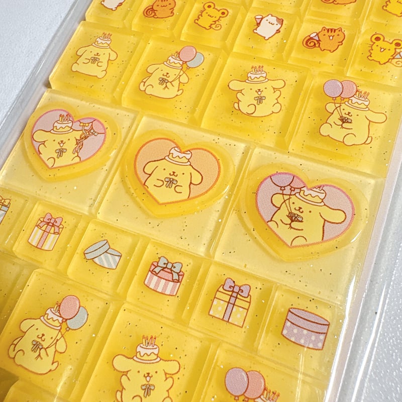 タイルシール】 ポムポムプリン おたんじょうびシール | SHIROIOUCHI