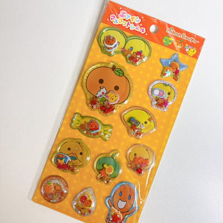 【エアインマスコットシール】 《みかんぼうや》 シャカシャカシール