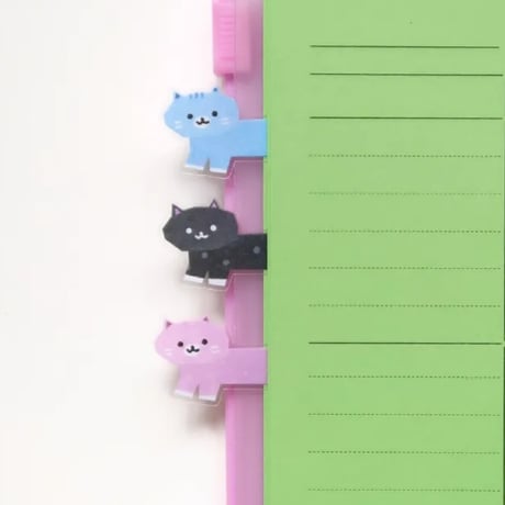 【クリアステッカー】《韓国作家KEZIM VILLAGE/LONG KITTY STICKER》 シール ステッカー