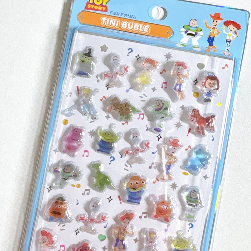 韓国シール】TINI BUBLE STICKER《トイストーリー5》シール | SHIROI