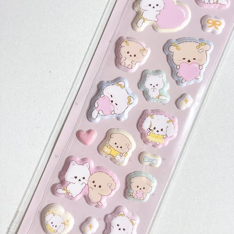 【ふにふにシール】  《いしよわちゃん 》  クッションシール