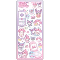 【平成はっぴーフォンステッカー】《サンリオキャラクターズ/マイメロディ＆クロミ》 シール ステッカー