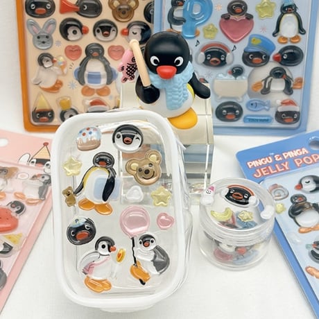 【韓国シール】JELLY POP Sticker《ピングー》シール