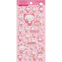 【ふにふにシール】  《モモパンダ 》 ピーチのかおりつき クッションシール