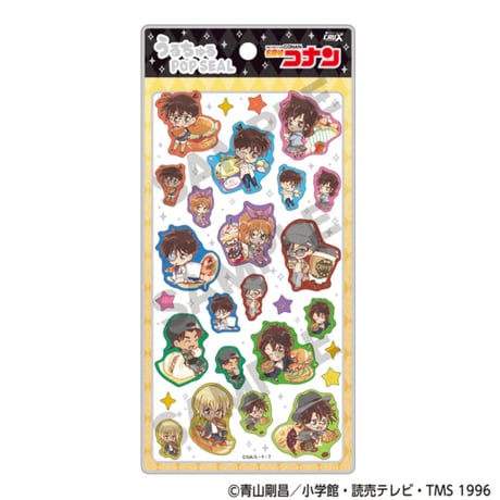 【うるちゅるポップシール】 《名探偵コナン・きゃらペコ/ジャンクフード》 シール ステッカー