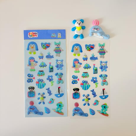 【予約11月下旬発送！】【SOSOM ROOM】BLUE VILLAGE シール