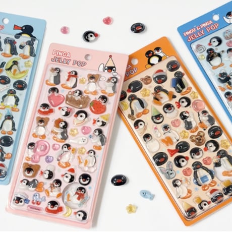【韓国シール】JELLY POP Sticker《ピングー》シール
