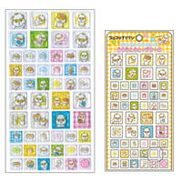 【きらりんキューブシール】 《サンリオキャラクターズ/コロコロクリリン(オレンジ)》 ステッカーシール