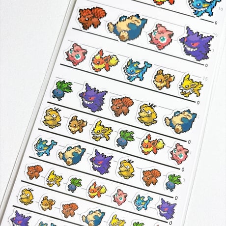 【4サイズステッカー】 ポケモンピクセルアート《イーブイ》 シール ステッカー