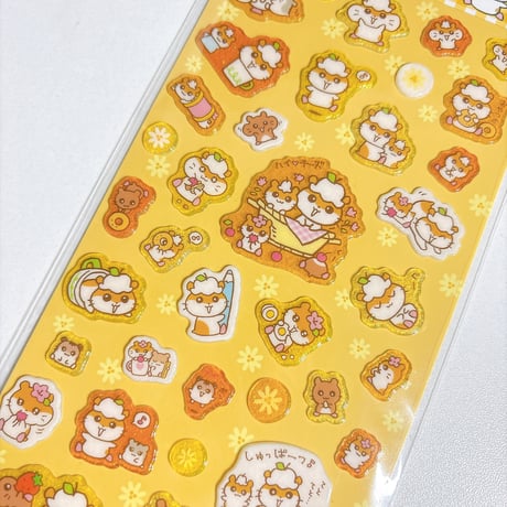 【うるるんグロスシール】 《サンリオキャラクターズ/コロコロクリリン(オレンジ)》 ステッカーシール