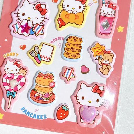 《ジュエルマシュマロステッカーズ》サンリオキャラクターハローキティ クッションシール