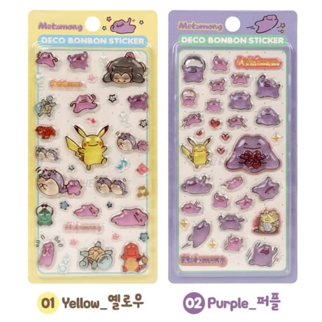【韓国シール】DECO BONBON STICKER《ポケットモンスター(ポケモン)》シール