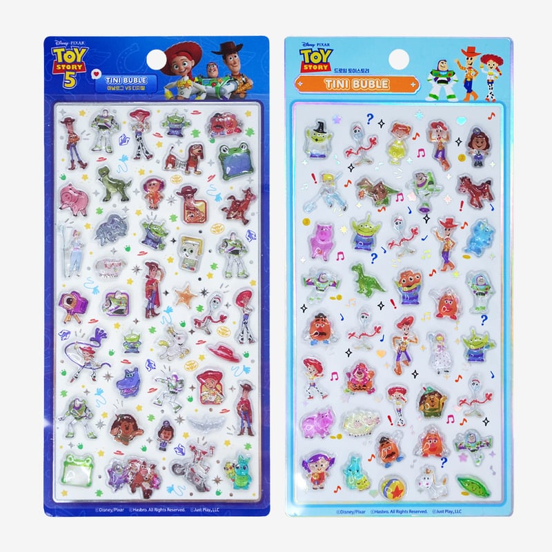 ★トイストーリーシール48枚セット★ 韓国シール】TINI BUBLE STICKER《トイストーリー5》シール | SHIROI