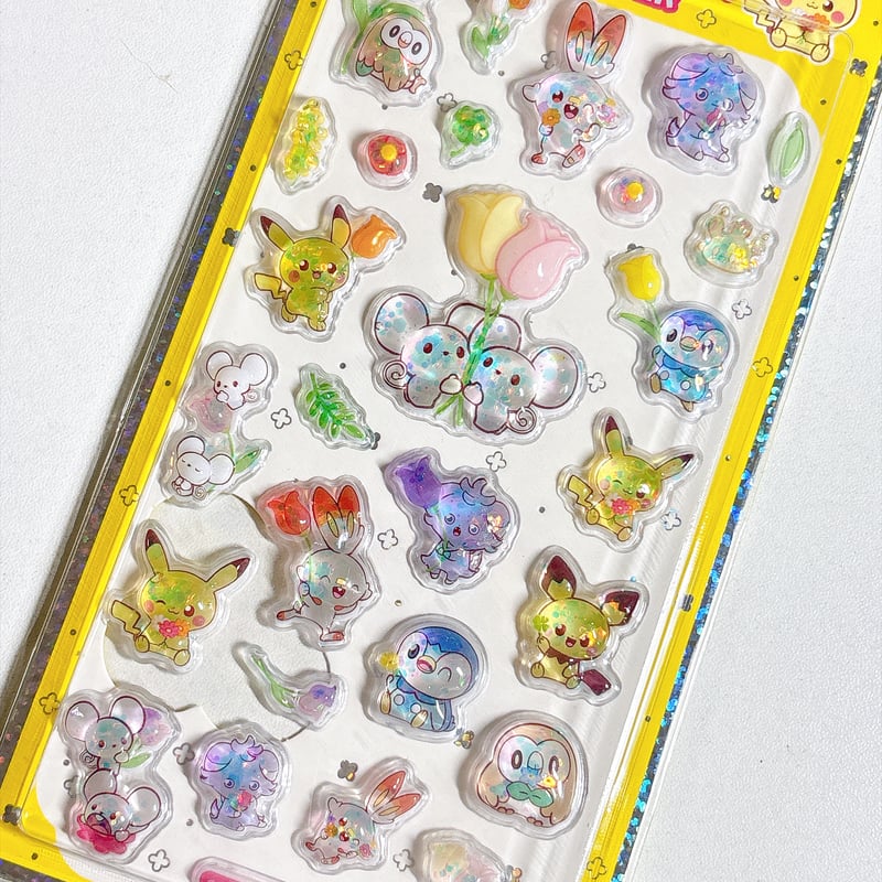 ポケモン　韓国　ポップアップ　ステッカー　シール80枚 まとめ 売り 韓国シール】キャンディボンボンステッカー《ポケモン》シール