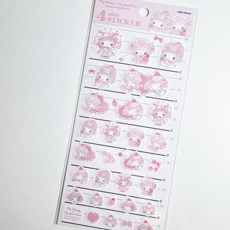 【4サイズステッカー】  《マイメロディ マイスウィートピアノ》 シール ステッカー