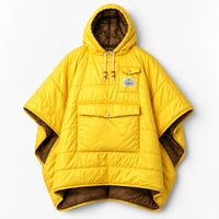【POLeR】REVERSIBLE CAMP PONCHO(GOLD/BROWN)