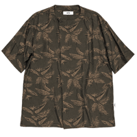 【UNFRM】COTTON RAYON 6/10 OVERSHIRT　（BROWN)