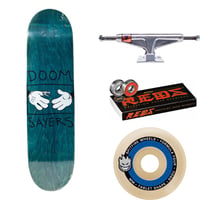 スケボー 7.5インチ コンプリート ドゥームセイヤーズ スケボー デッキ DOOM SAYERS TOON SHAKE MINI Blue 7.5
