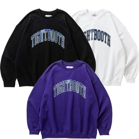 TIGHTBOOTH COLLEGE CREW SWEAT SHIRT FW26-SW10