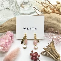 【WARTH】joie ローズクォーツイヤリング　B1633-104