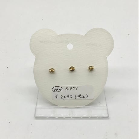 【irocco】おめかしくまのピアスセット　B1007-332