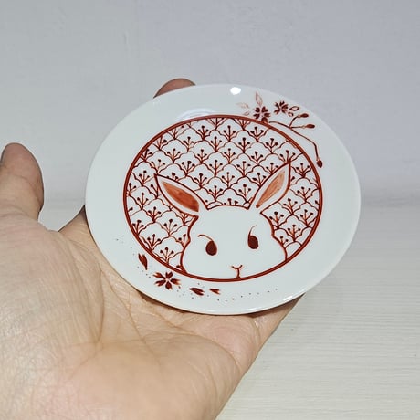 赤絵豆皿