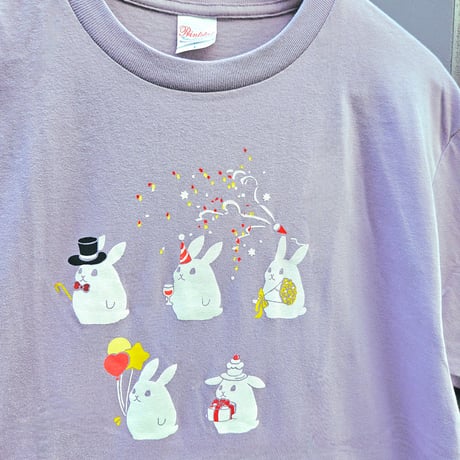 5周年記念Tシャツ/ラベンダー(男女共用Lサイズ)(綿100%)