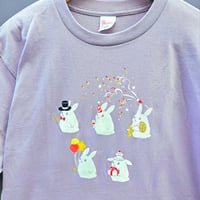 5周年記念Tシャツ/ラベンダー(男女共用Lサイズ)(綿100%)