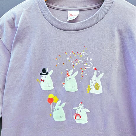 5周年記念Tシャツ/ラベンダー(男女共用Lサイズ)(綿100%)