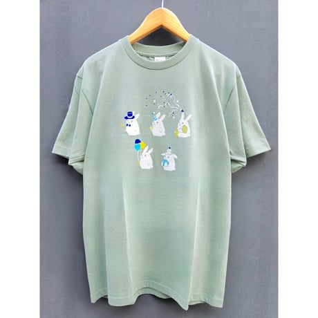 5周年記念Tシャツ/ミント(男女共用M・Lサイズ)(綿100%)