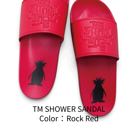 TM シャワーサンダル Rockレッド