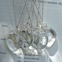 glass necklace_♡・silver925