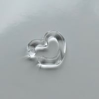 glass ear cuff_heart